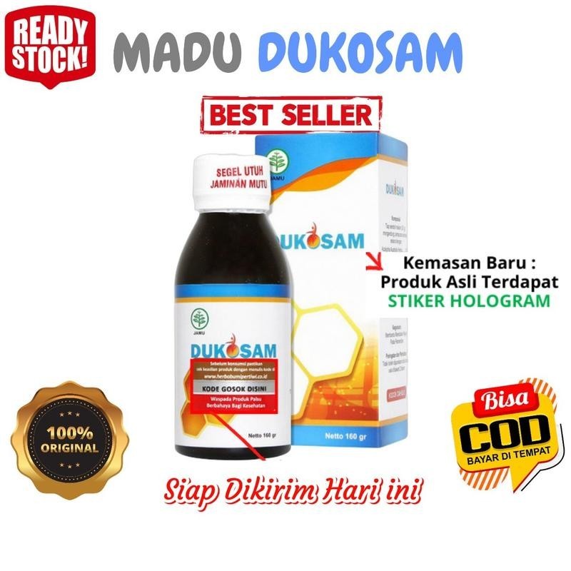 

Madu Dukosam Herbal 100% Original Obat Untuk Kolesterol, Mengatasi Asam Urat, Pengapuran Tulang, Sakit Pinggang - Bisa COD