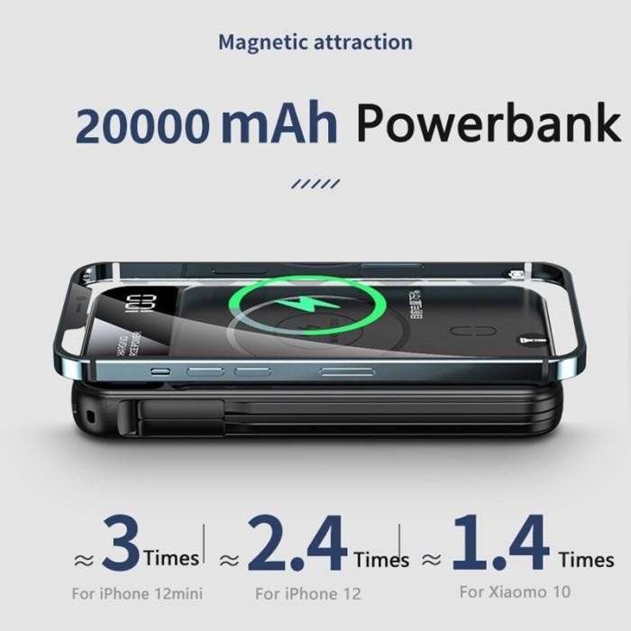 Battery Pack Powerbank 20000 Mah Magsafe Powerbank Charger Original