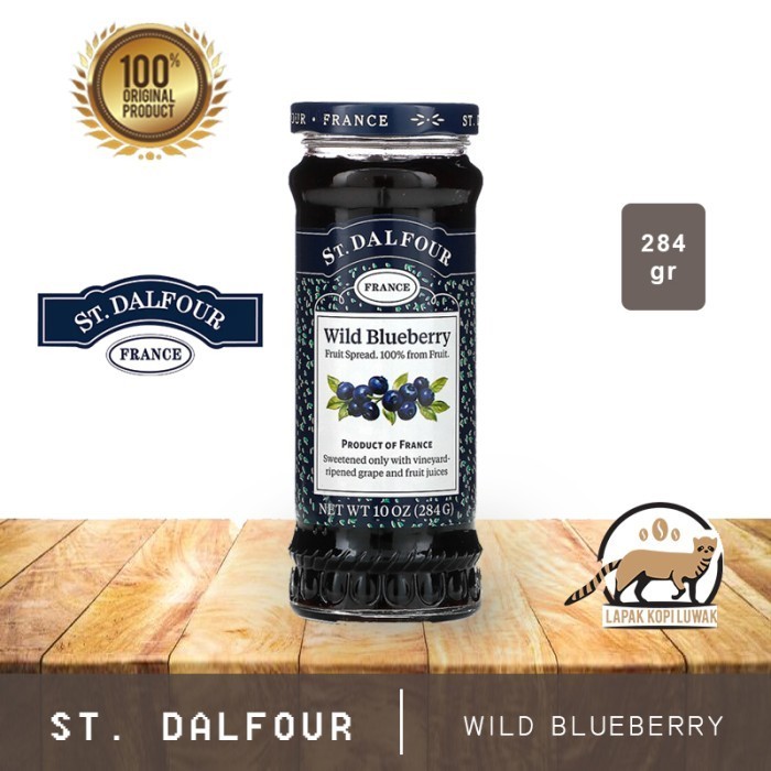 

Selai St. Dalfour Blueberry Jam 284 Gr