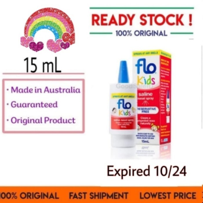 Flo Kids Saline Spray Nasal Spray Anak Semprotan Hidung Tersumbat Anak