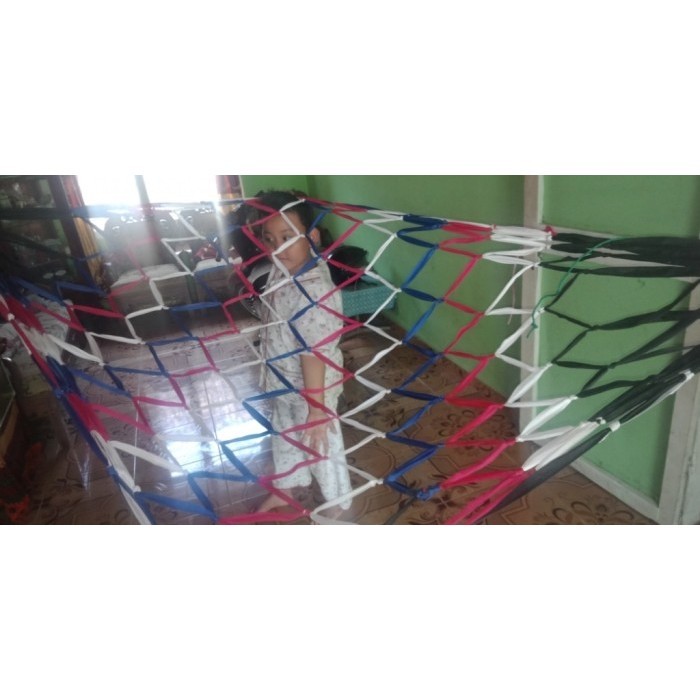 Ayunan Tali Rajut Ayunan Gantung Jaring Dewasa Hammock Jaring Webing
