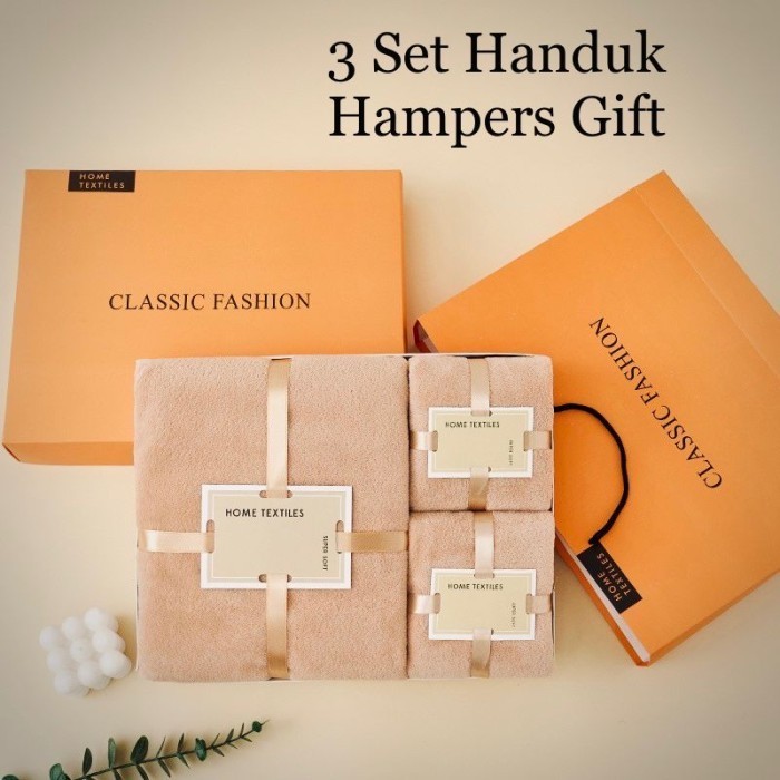 

Ready Hampers 3 SET Handuk Premium Hotel Souvenir Bath Kado Souvenir