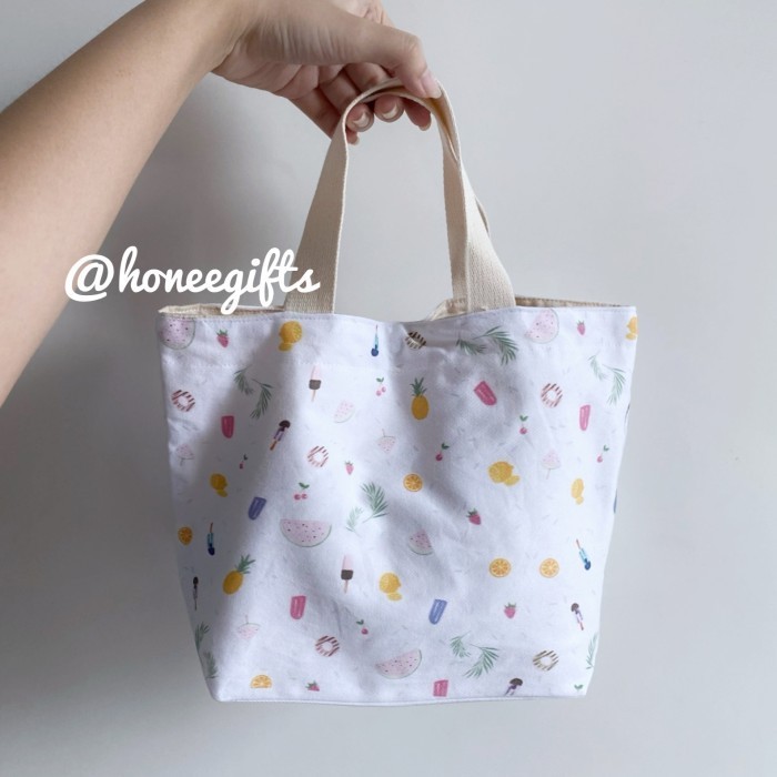 

Ready Tas kain hampers anak summer fruity ultah bday goodie bag lunch kado