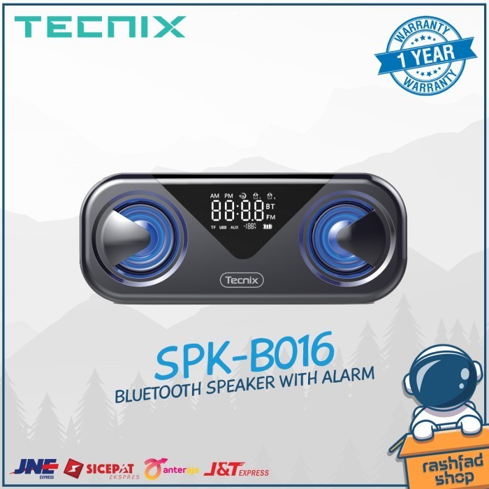 Tecnix Spk-B016 Bluetooth Speaker With Alarm