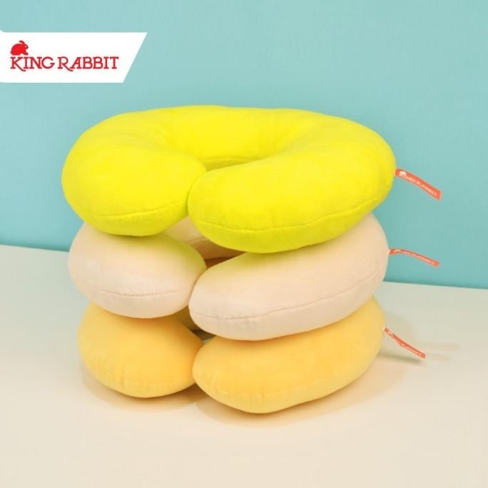 King Rabbit Neck Pillow Bantal Leher Travel