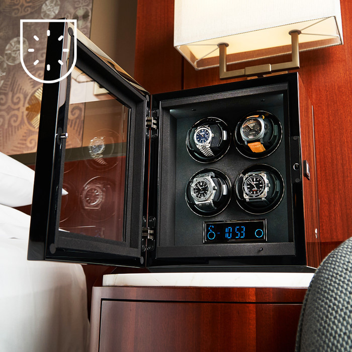 BILLSTONE FUSION 4 WATCH WINDER FINGERPRINT