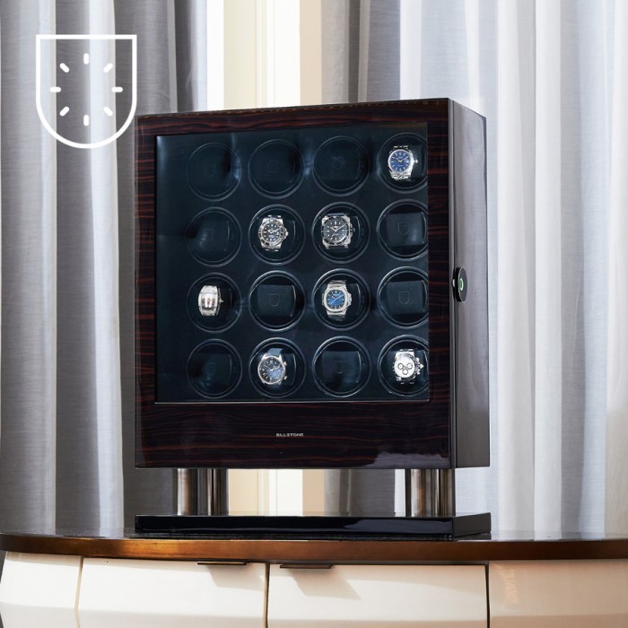 BILLSTONE ENIGMA 16 FINGERPRINT WATCH WINDER