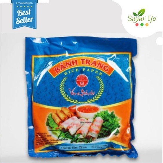 

Terlaris Rice Paper Banh Trang Vietnamese 400 Gr/Pack Kulit Lumpia Spring Roll Promo Terbaru