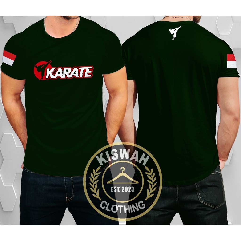 Kaos Tshirt Karate fighter mawashi geri
