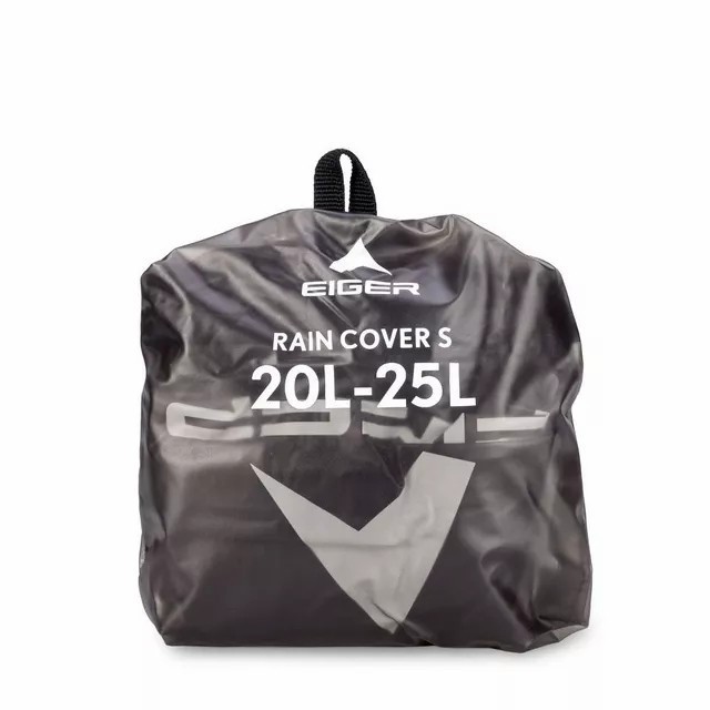 Eiger Transparent Rain Cover S 1.0 Bag 20L-25L - Black