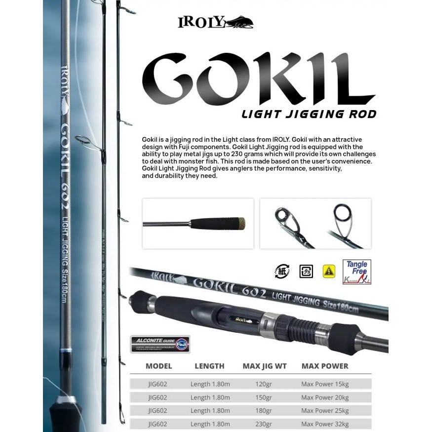 Joran Iroly GOKIL Light Jigging 180 cm