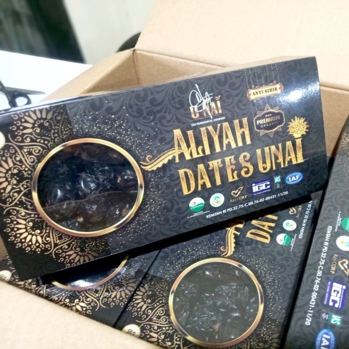 

Kurma - Kurma Ajwa Aliyah Unai Organic Grade Premium 500 Gram