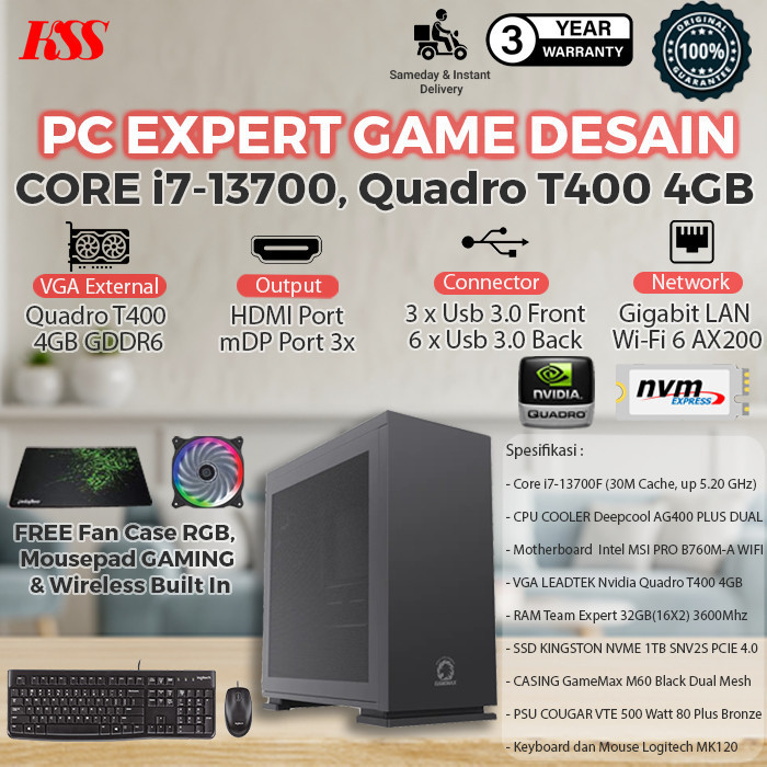[NEW] PC/Komputer Desain VGA Quadro Core i7 Generasi Terbaru Editing
