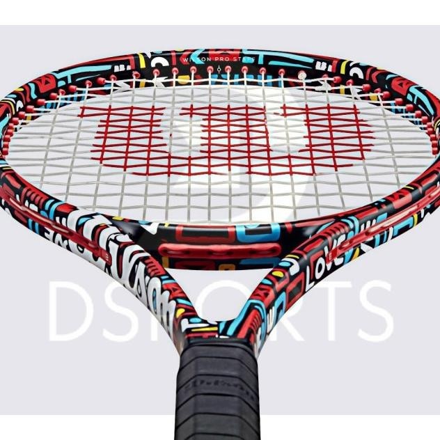 Baru WilsonPro Staff Britto V 13 Hearts 315 g 16x19 Racket Tennis Tenis