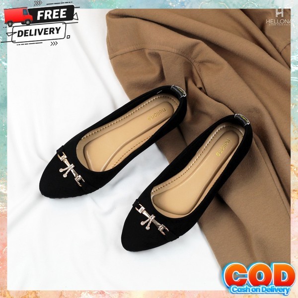 Flats Shoes Kuliah Flateshoes Sepatu Kerja Flatahoes Formal Flat Shoess Wanita Dewasa Flat Sos Flatt