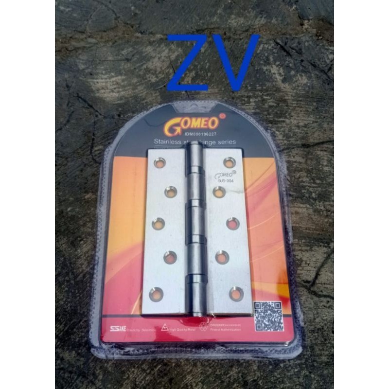 Engsel Jendela 3inch & Engsel Pintu 5inch/ Engsel Stainless Steel "GOMEO"