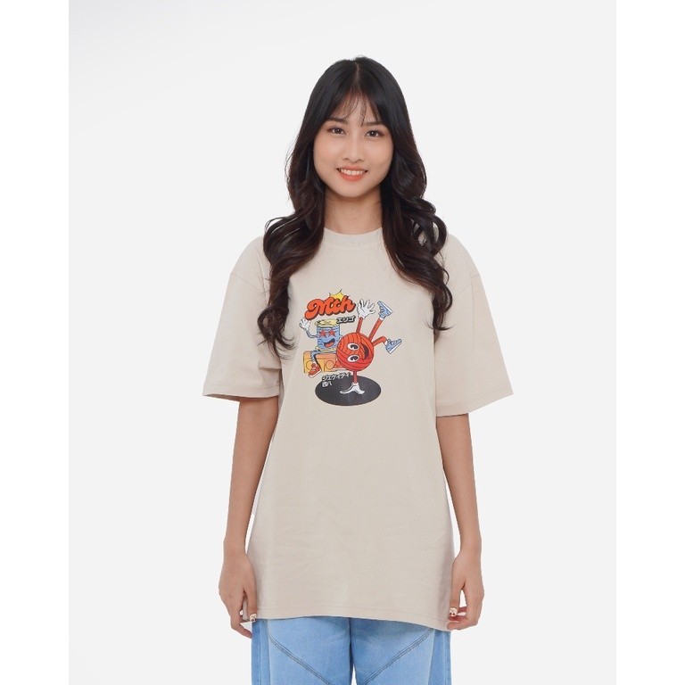 Erigo T-Shirt Oversize | JKT48 Muthe Almond Milk