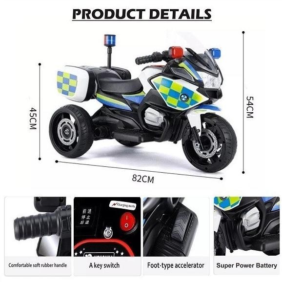 Terbaik | Mainan Anak / Mainan Motor Polisi / Mobilan Listrik Terbaru