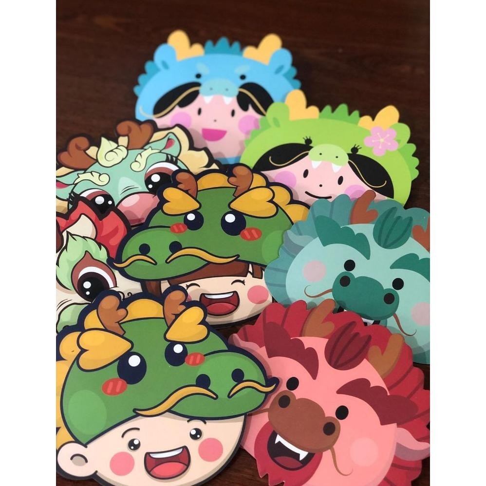 

Flash Sale" Isi 6 pcs Angpao Imlek Bentuk Naga Lucu Angpao Chinese New Year 2024 Karakter Dragon ||