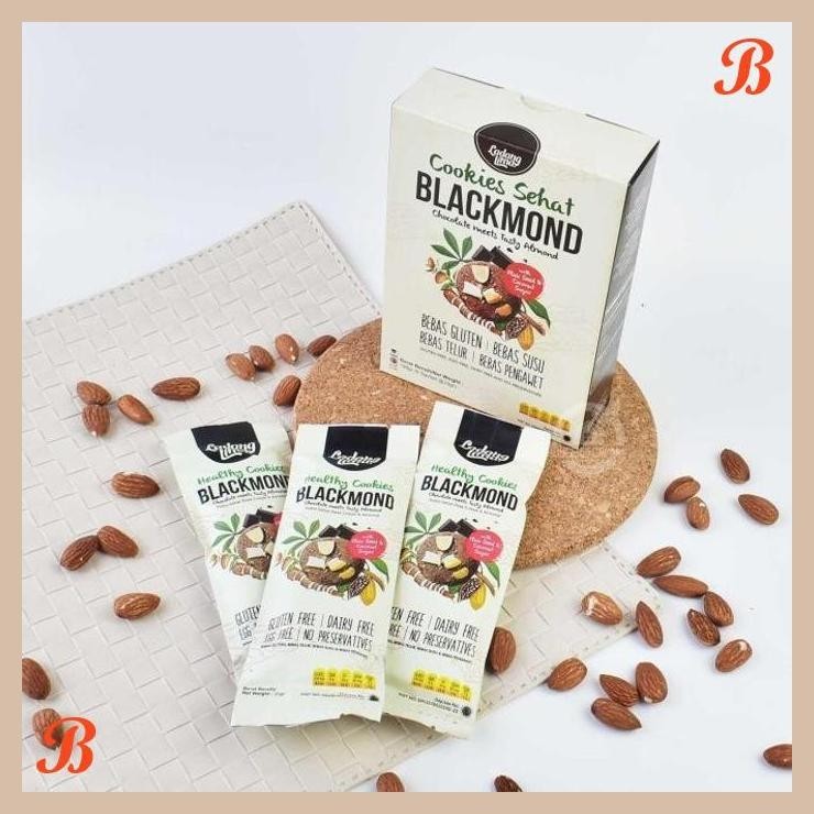 

| HOF | LADANG LIMA GLUTEN FREE BLACKMOND COOKIES 198 GR ( 6 SACHET @33 GR )