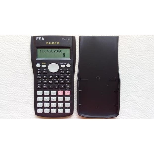 

Big Sale Kalkulator scientific ilmiah Fungsi Terjamin Normal ESA 350 - ESA 350 HITAM, Random ,.
