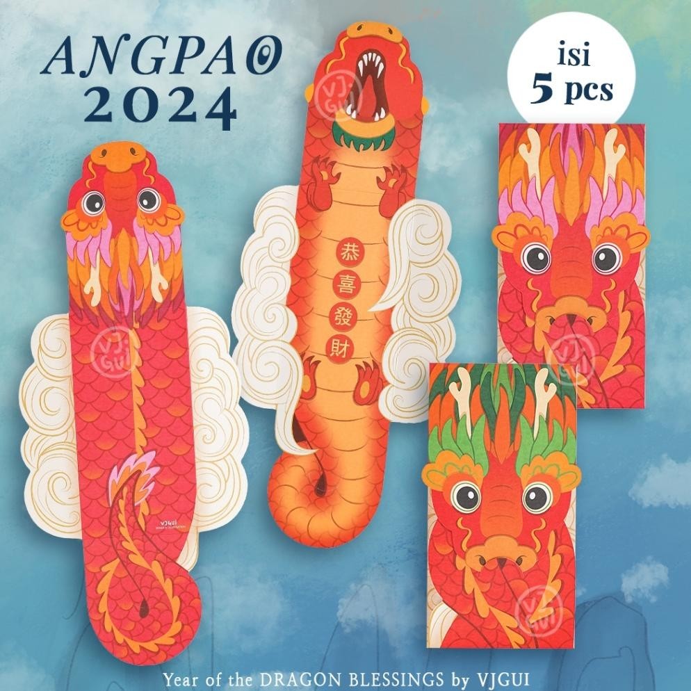 

Diskon Ekstra" Angpao Imlek 2024 Dragon Angpau Naga Amplop CNY Sincia ||