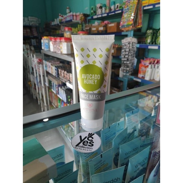 Emina Face Mask Masker Wajah 60ml Peel off muka anak remaja Green Tea Latte Grape seed Olive