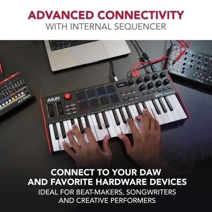 Akai Mpk Mini Plus 37 Key Mini Keyboard Controller Garansi Resmi