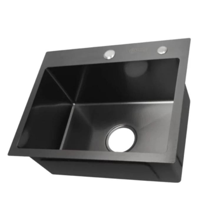 Jual Kitchen Sink Stainless Black Hitam 50 X 40 Cm
