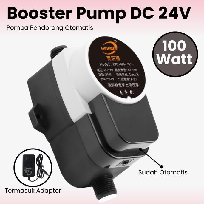 Pompa Dorong Dc 24V Pompa Pendorong Air Shower 100 Watt Booster Pump Lontriana