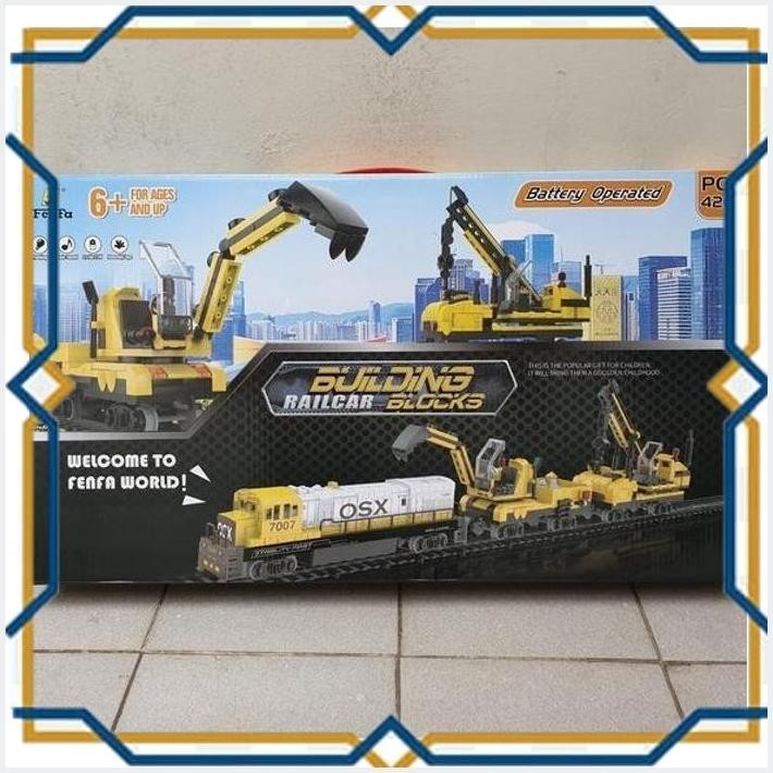 [ACR] BRICK FENFA TRAIN YELLOW 420PLUS PCS