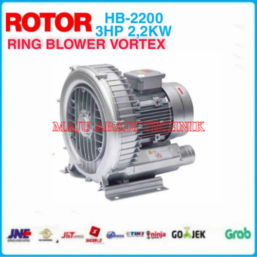 Aerator Ring Blower Udara /Blower Vortex ROTOR HB-2200 3HP 2,2KW