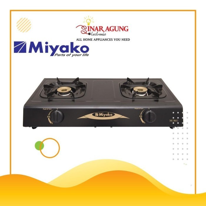 Kompor Gas Yako Kg-302C / Kg302C / Kg 302 C [2 Tungku]