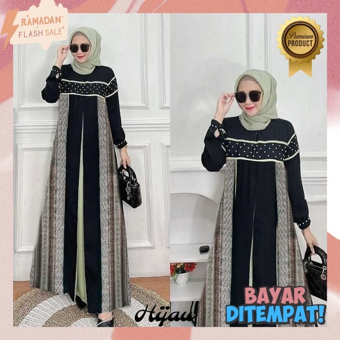 Baju Muslim Wanita Terbaru 2024 Games Dewasa Busui Tunik Brokat Gamis Jumbo Perempuan Longdress Maxi