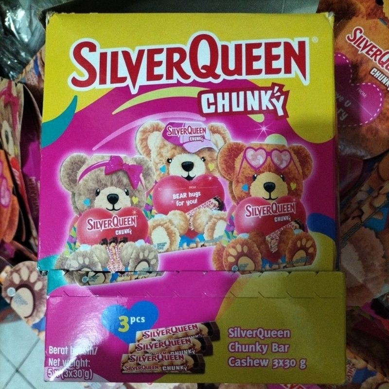 

F81 COD SILVERQUEEN BERUANG LOVE CHUNKY BEAR (330GR) & SILVERQUEN CASHEW BUY 1 GET 1 (2X58GR) BELI 1