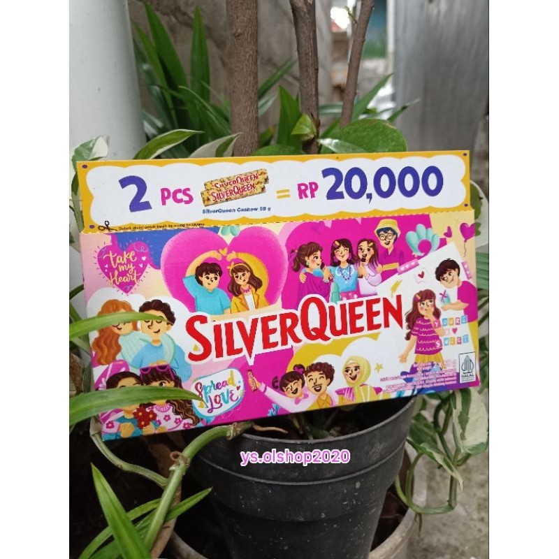 

X6V LIMITED EDITION SILVERQUEEN 58 G X 2 PCS SPECIAL VALENTINE ZOZ