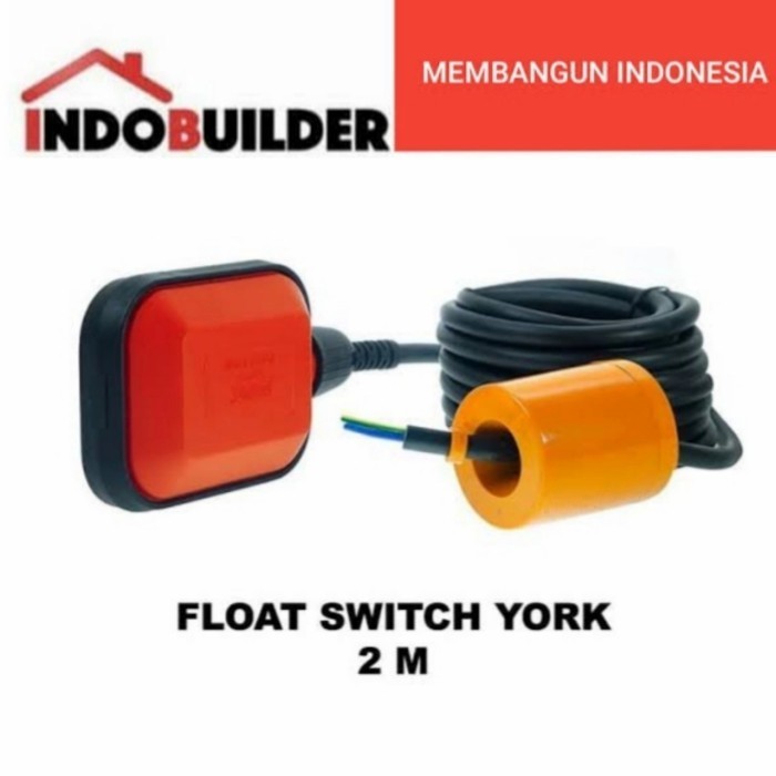 YORK OTOMATIS POMPA CELUP KABEL 2 METER / FLOAT SWITCH FOR SUBMERSIBLE