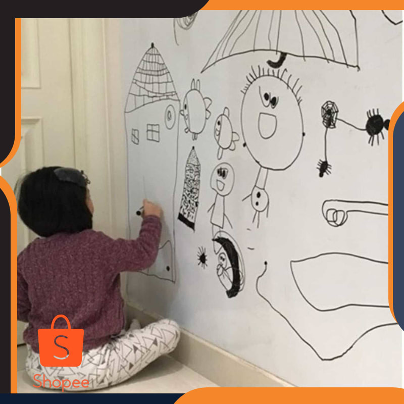

Promo H&F Stiker Dinding Papan Tulis Whiteboard Flexible 2M x 45cm - HF514 Keren