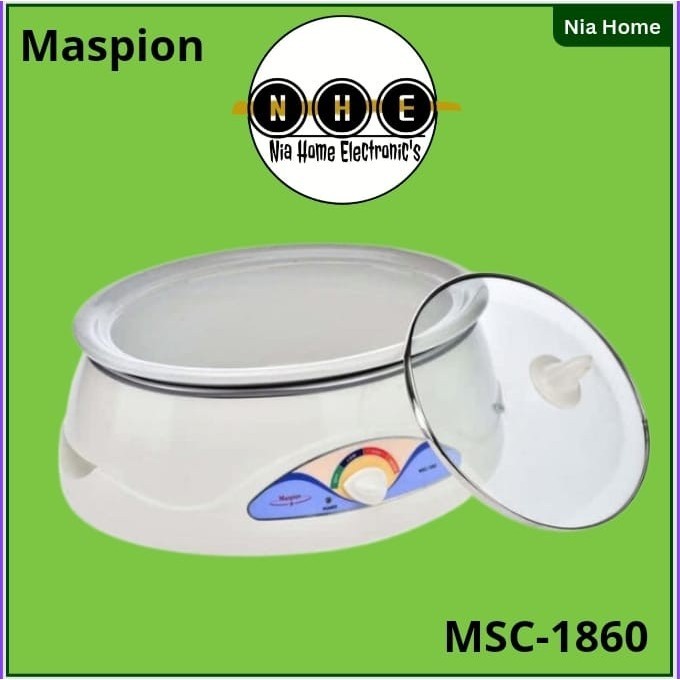 Slow Cooker Maspion 6 Liter - Msc1860 Msc-1860 Msc 1860