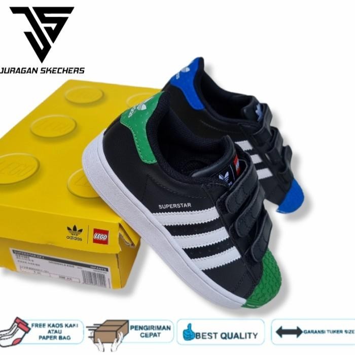 TERBARU ADIDAS SUPERSTAR X LEGO/ADIDAS/ADIDAS ANAK LAKI/SNEAKERS ANAK LAKI