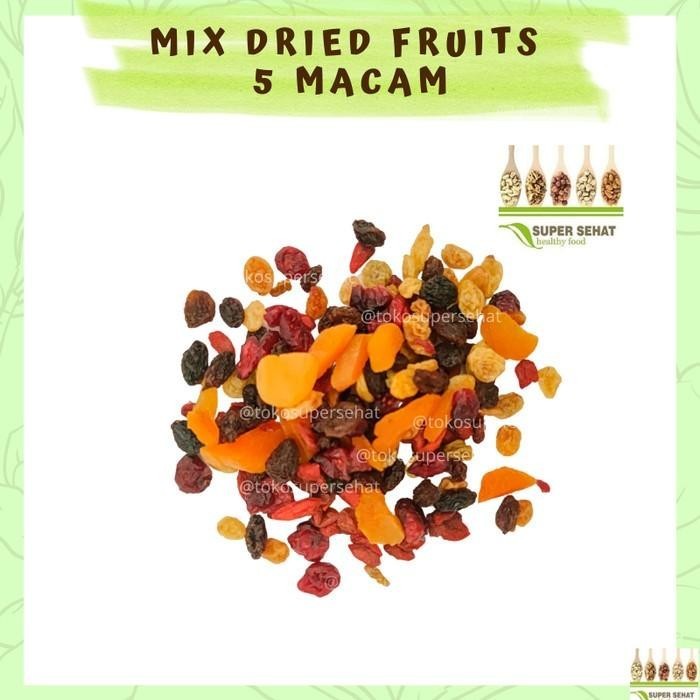 

TERBAIK! MIX BUAH KERING 5 MACAM MIX DRIED FRUITS MIX ANEKA MACAM BUAH KERING