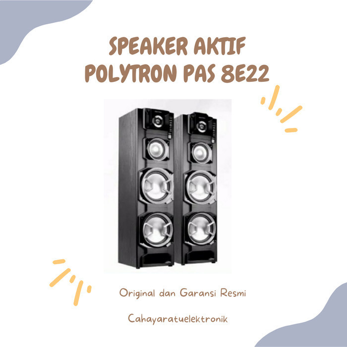 Polytron Speaker Aktif Bluetooth Karaoke Pas 8E22 / Pas8E22 / 8 E 22