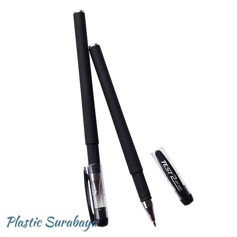 

0(ISI 10Pcs)Bolpen Pulpen Gel Pen Ballpoint Pen 0.5mm Ink Water Base Panjang 145mm GP380