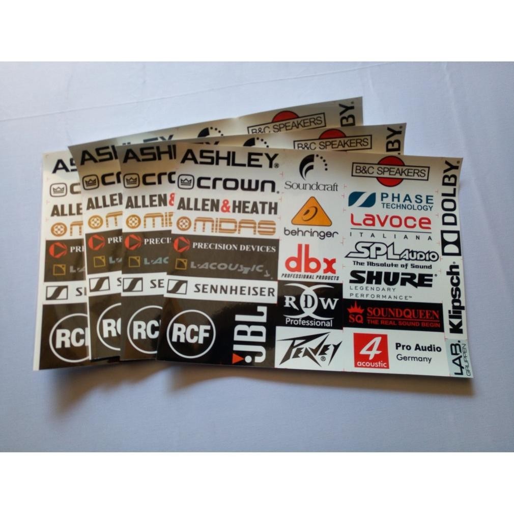

fidianmarpstores Stiker Sound System / Sound Balap - ACC - Isi 24 Sticker - ASHLEY SPL RCF ||