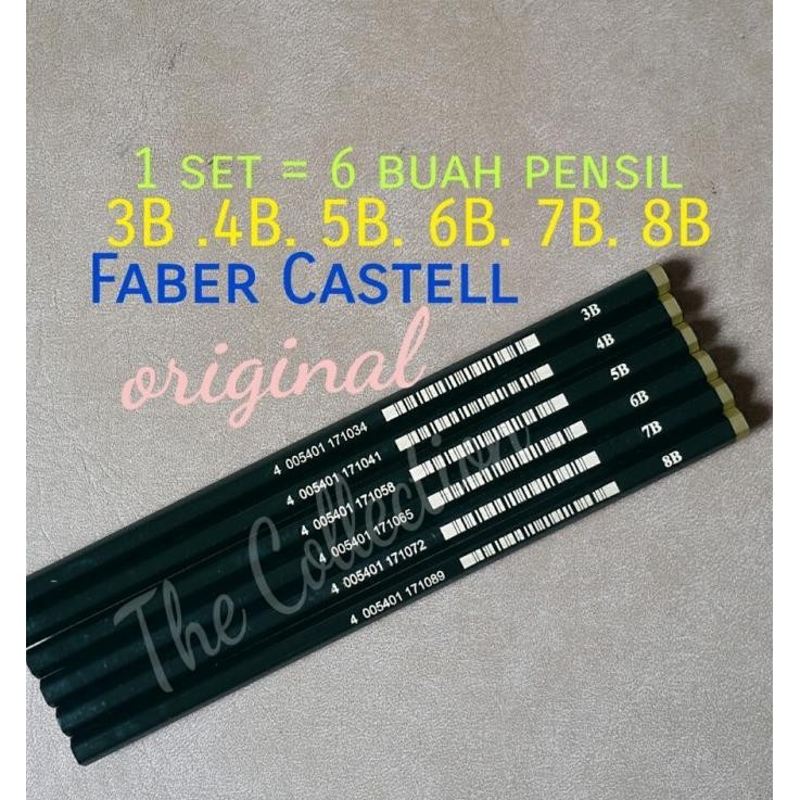 

Trend - ATK0235FC7 Paket isi 7 Pro Pensil 8B 7B 6B 5B 4B 3B 2B Sketsa Faber ~