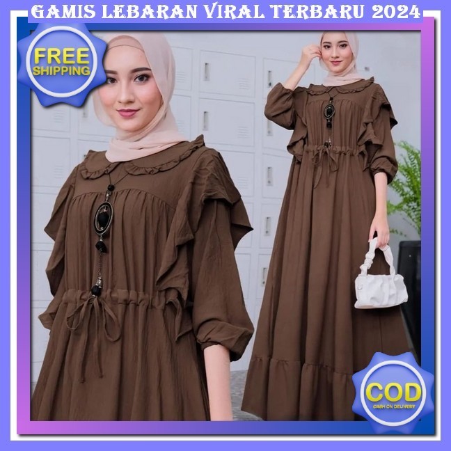 Dress Lebaran 2024 Remaja Estetik Abaya Hawa Putih Abya Polos Putih Cewek Gamus Dres Muslimah Gamis 