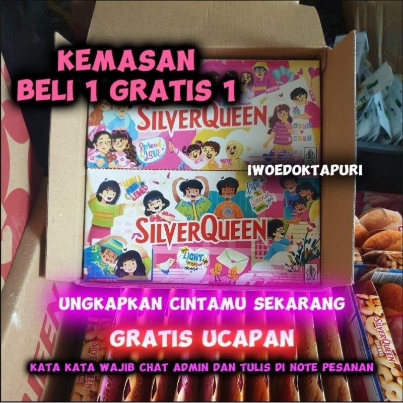 

HF5 COKLAT SILVERQUEEN VALENTINE DAY KEMASAN BELI 1 GRATIS 1 ISI 2X58G EL BEAR BONEKA BERUANG LOVE