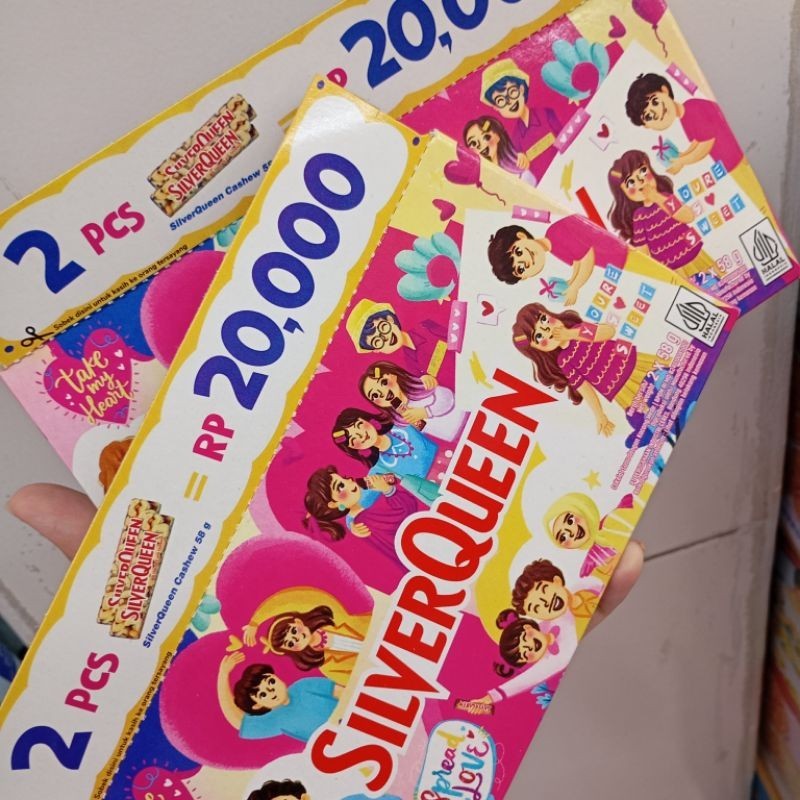 

EQ4 COKLAT SILVER QUEEN VALENTINE/SILVERQUEEN BERUANG/COKLAT SILVERQUEEN/COKLAT BERUANG OAI