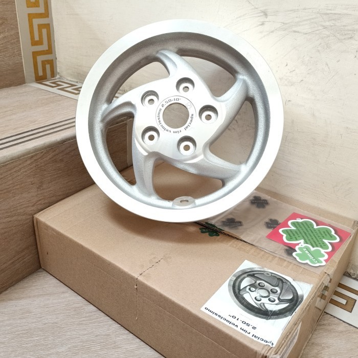 velg crimaz ring 10 2.50 piaggio zip sp vespa lx original silver