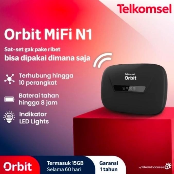 BARANG TERLARIS Telkomsel Orbit Mifi N1 Portable Modem internet Wifi 4G High Speed